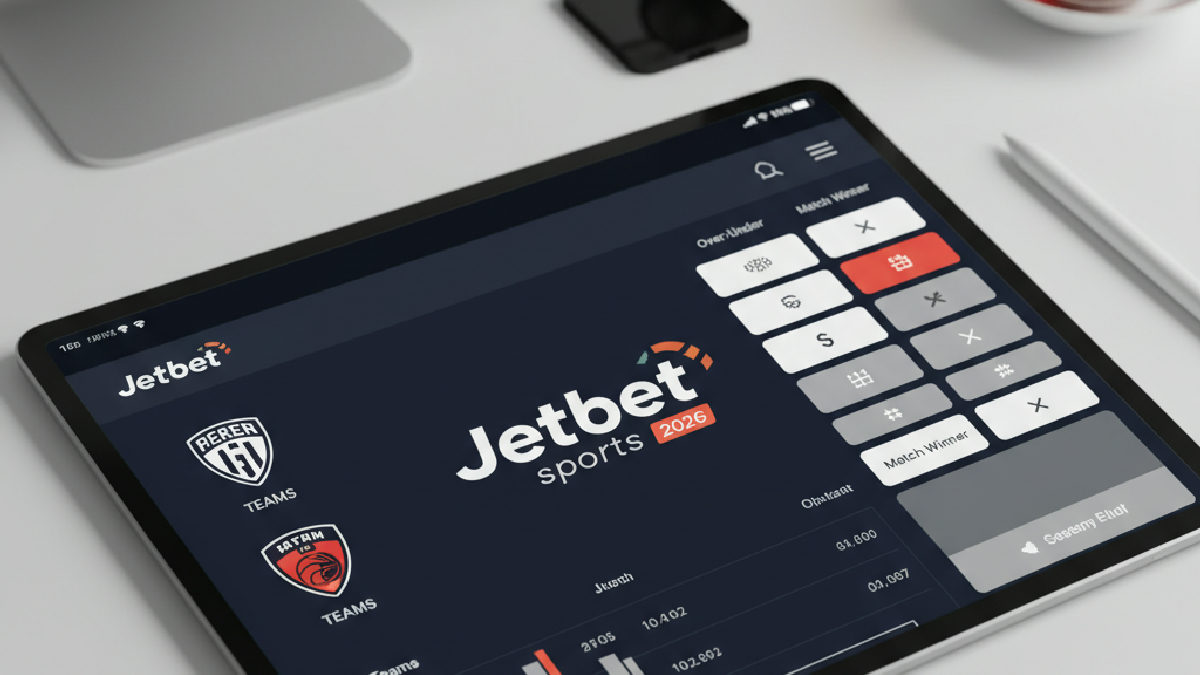 Jetbet spor bahisleri için güncel istatistikleri gösteren bir tablet ekranı.